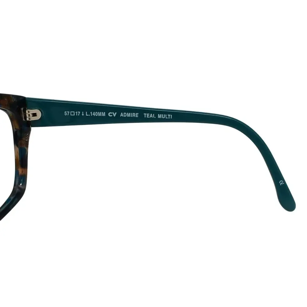 BCBGMAXAZRIA Admire Teal Multi 57-17-140mm Sunglass / Eyeglass FRAMES ONLY -GOOD